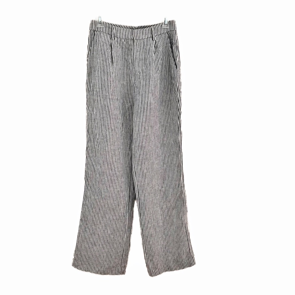 Reformation Striped Linen Pants Size 4